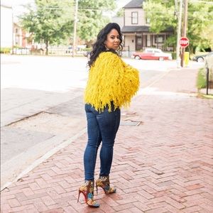 Yellow Shaggy Jacket